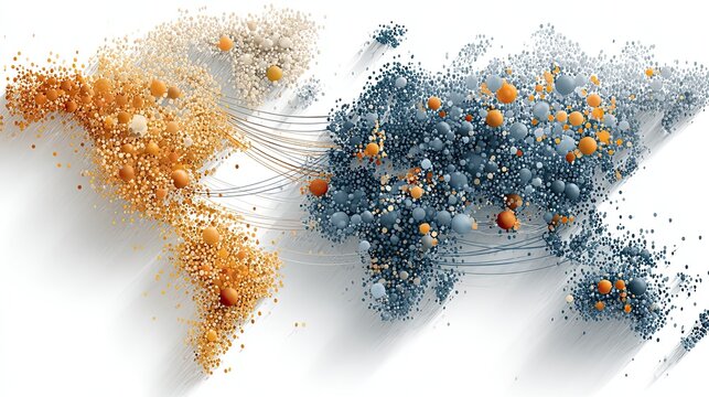 Vaccine development effort across global map representing public health, immunization, and worldwide coordination