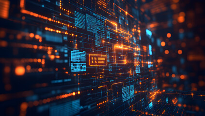 Obraz premium Real-Time Regulatory Compliance Monitoring, employing advanced technology solutions to enforce document governance and ensure continuous adherence to evolving regulatory requirements