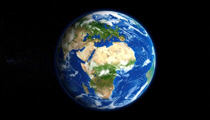 Fototapeta premium Earth from space, detailed view (1)