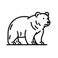 Obraz premium Majestic Bear in the Wild A Nature Illustration