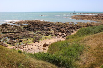 Les Sables-d'Olonne : les rochers de la Route Bleue (La Chaume) - 2