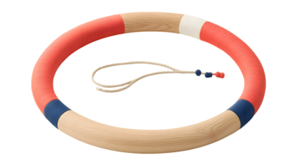 Lifesaving action lifebuoy beachside product display outdoor aerial view safety