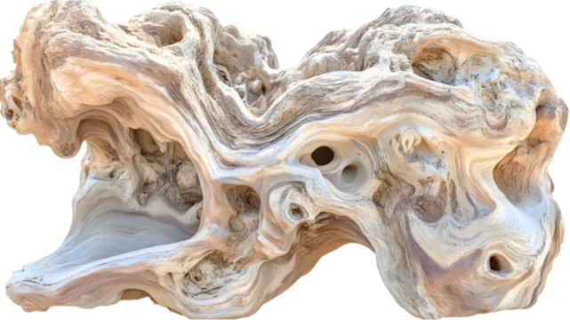 Unique driftwood sculpture coastal environment natural art piece abstract design