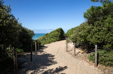 Sentier des douaniers à Talmont Saint Hilaire (Vendée - France)