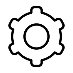 Fototapeta premium cogwheel line icon