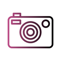 Camera Gradient Icon. Editable Stroke. Can be used for websites and mobile apps.