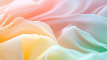 Obraz premium Abstract pastel colored flowing fabric with soft light effect