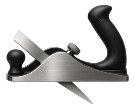 Edge plane with a skewed blade for working on irregular grain patterns in hardwoods.