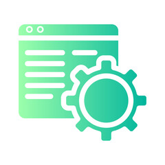 Fototapeta premium web browser gradient icon