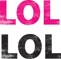 Comic lettering LOL