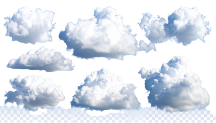 3D rendering of steam condensation and cumulus-style cloudy special effects — soft, voluminous puffs with realistic depth, transparency, and light scattering