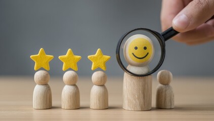 Magnifying a happy customer
