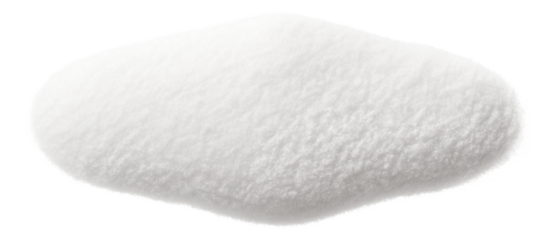 Sodium bicarbonate powder with fine granules and white color