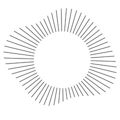 波打つ美しくスタイリッシュな太陽光線のフレーム