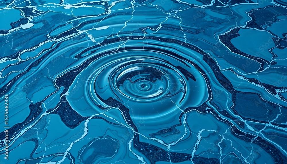 Poster water ripples creating patterns nature abstract image calm environment close-up view