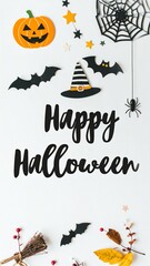 Happy Halloween Text photo&ndash; Scary Typography for Halloween Graphics