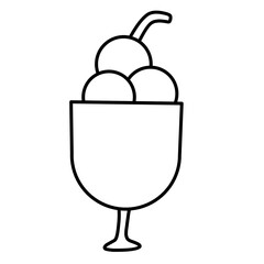 fast food line icon