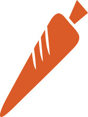 Flat Icon Orange Carrot Vegetable