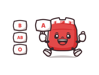 Obraz premium blood bag cartoon characters