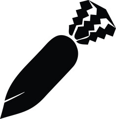  Flat Icon Red Radish Root
