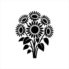 vector floral background silhouette design illustration