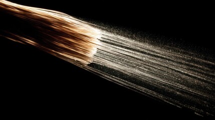 Water Spraying from a Light Brown Object