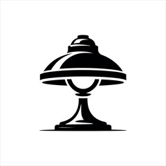 vector illustration of a lamp on white background