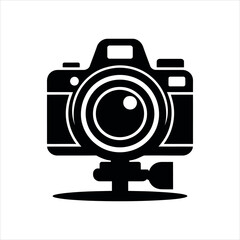 compact digital camera silhouette