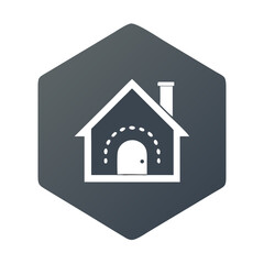 Smart Home Wireless Network Connection Icon in Hexagon