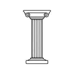 classic column isolated on white