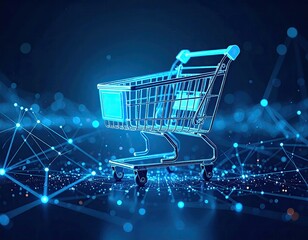 Digital shopping cart on network