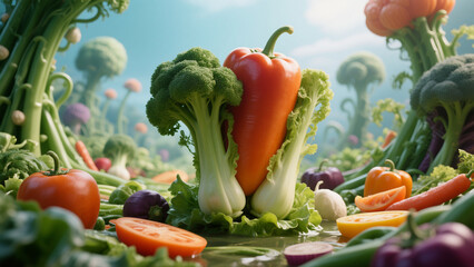 A Dreamy World of Countryside Vegetables