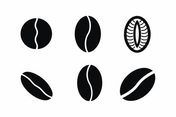 Coffee Beans silhouette vector illustration