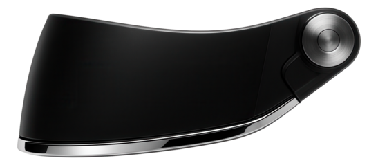 Aerodynamic helmet visor with seamless integration