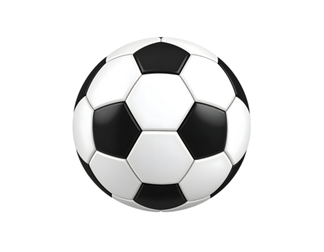 Classic soccer ball isolated on black