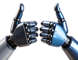 robotic hand holding a key