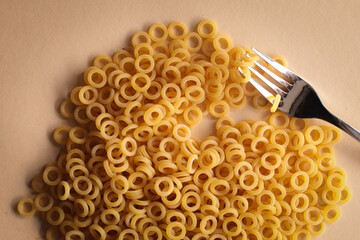 noodles on a solid color background, eat, noodles, cooking, top view, flat lay