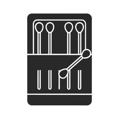 Cotton Swab silhouette vector illustration