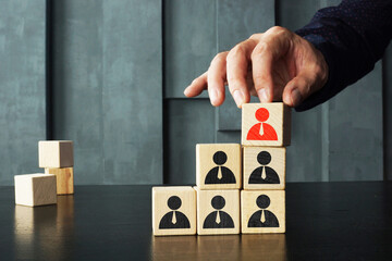 Human resource and talent management in recruitment. Career Mentoring concept