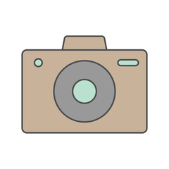 photo camera icon vector