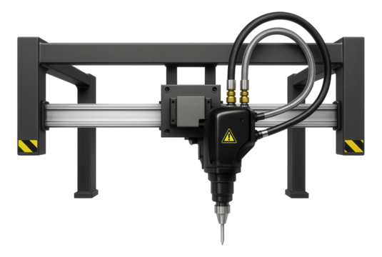 Overhead glue gantry system with a track-mounted applicator for large-scale construction panel assembly