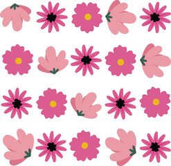 Florar Pattern. Abstract Floral Background Design with Artistic Botanical Elements