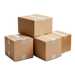 Fototapeta premium Warehouse Box PNG Cutout Isolated for Packaging Design