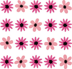 Florar Pattern. Abstract Floral Background Design with Artistic Botanical Elements