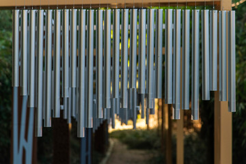 wind chime in the forest