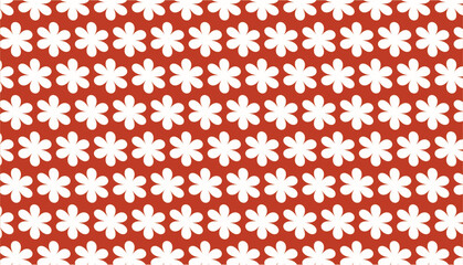 seamless pattern with white floral pattern