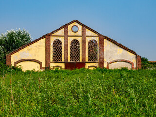 Country landscape near Mortara, Pavia, Italy at June