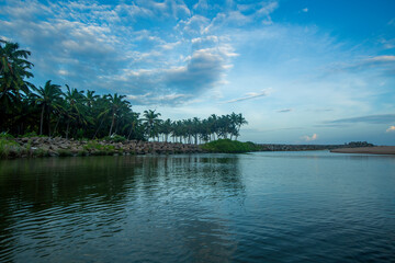Rajakkamangalam Thurai Beach, Kanyakumari, Tamil Nadu, India.