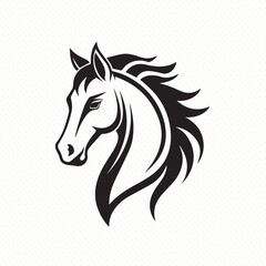 Naklejka premium horse head silhouette