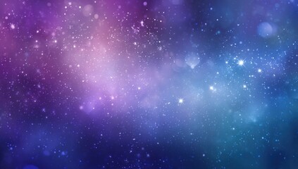 Nebula Galaxy With Twinkling Stars in Purple and Blue, Representing Cosmic Wonder and Infinite Possibilities for Exploration and Discovery : Generative AI